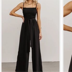 NWT Baltic Born Vanessa Wide Leg Smocked Jumpsuit